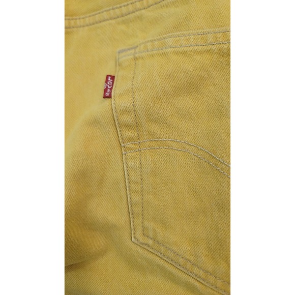 Levi's 501 93Yellow Button Fly Denim Jeans‎ W44 L32 - Picture 8 of 16